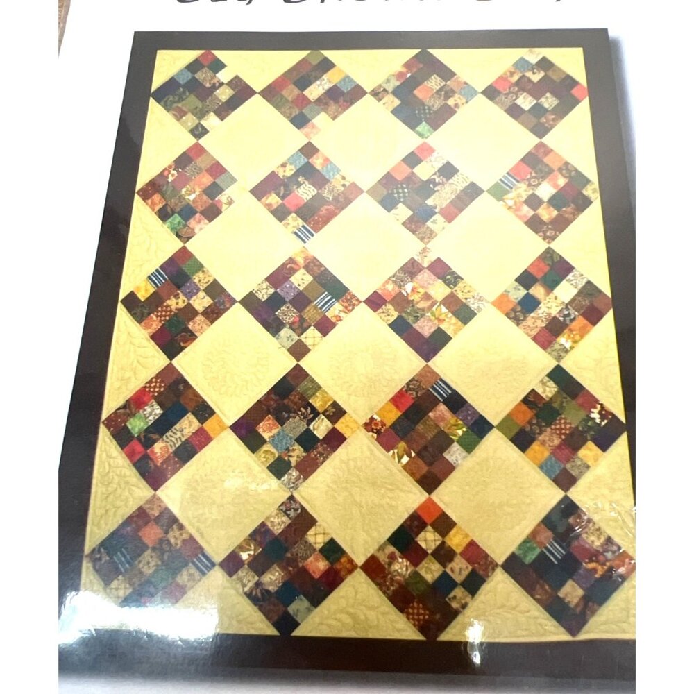 RARE Big Brown Bag Quilt Pattern By Judabelle Quilts Finished Size 64" X 78" Beg